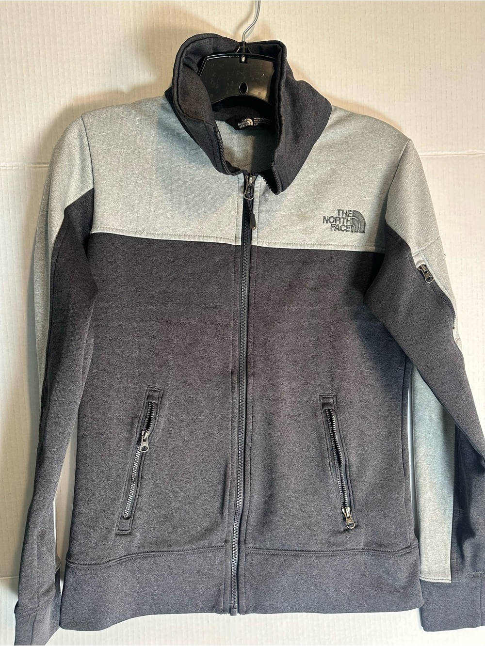 The North Face Dark Gray Two-Tone Zip Jacket